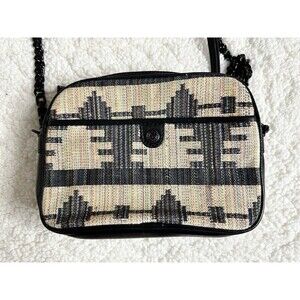 Rebecca Minkoff Woven And Leather Chain Crossbody Purse